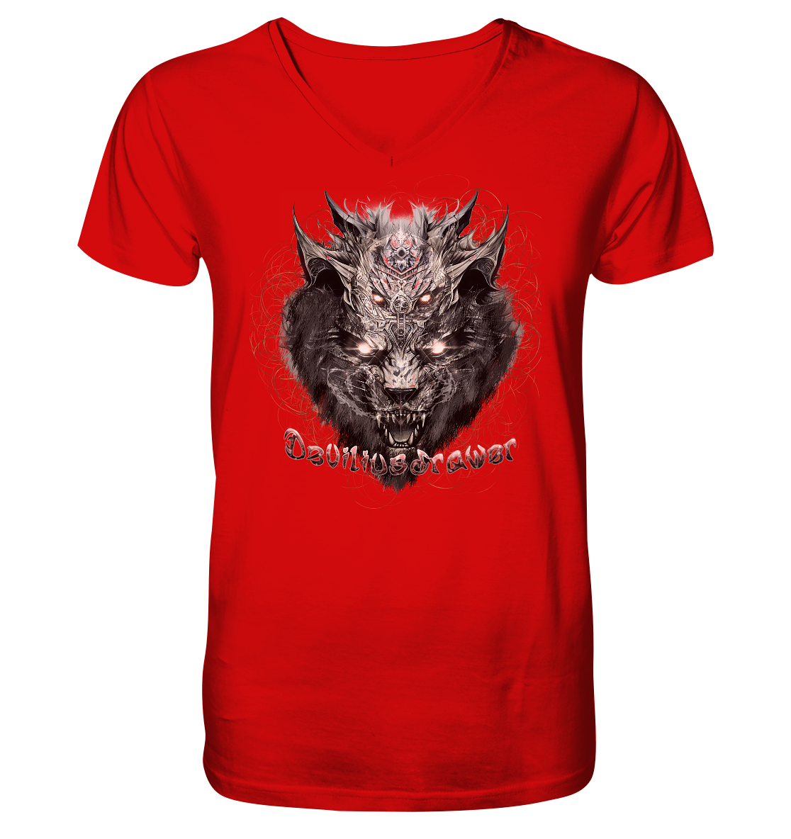 Deviliusdrawer Magical Beast Cat - V-Neck Shirt
