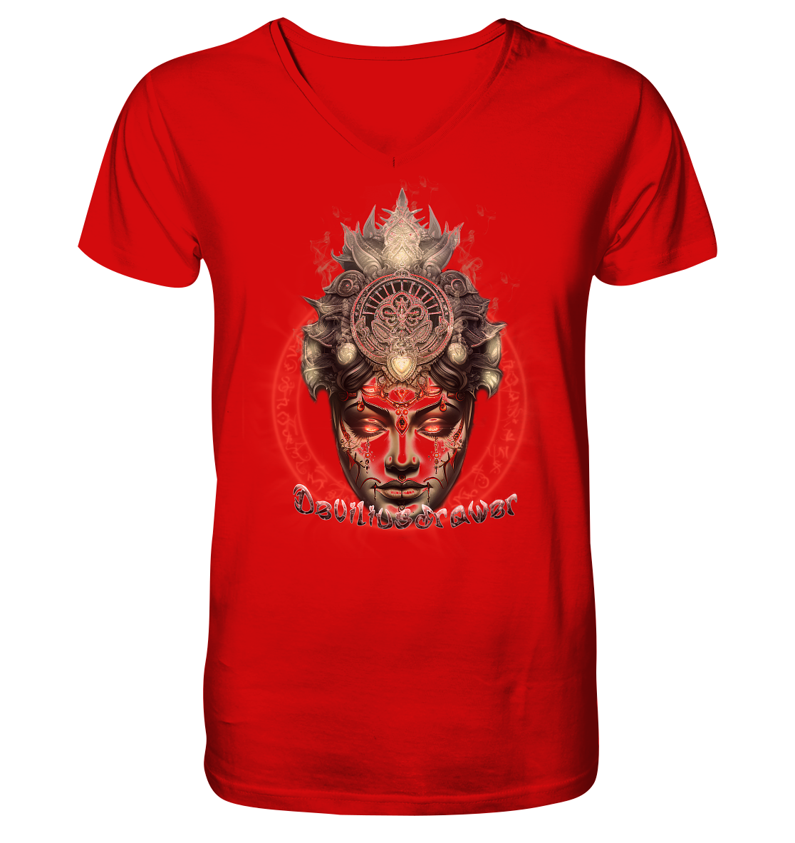 Deviliusdrawer Devils Godess - V-Neck Shirt