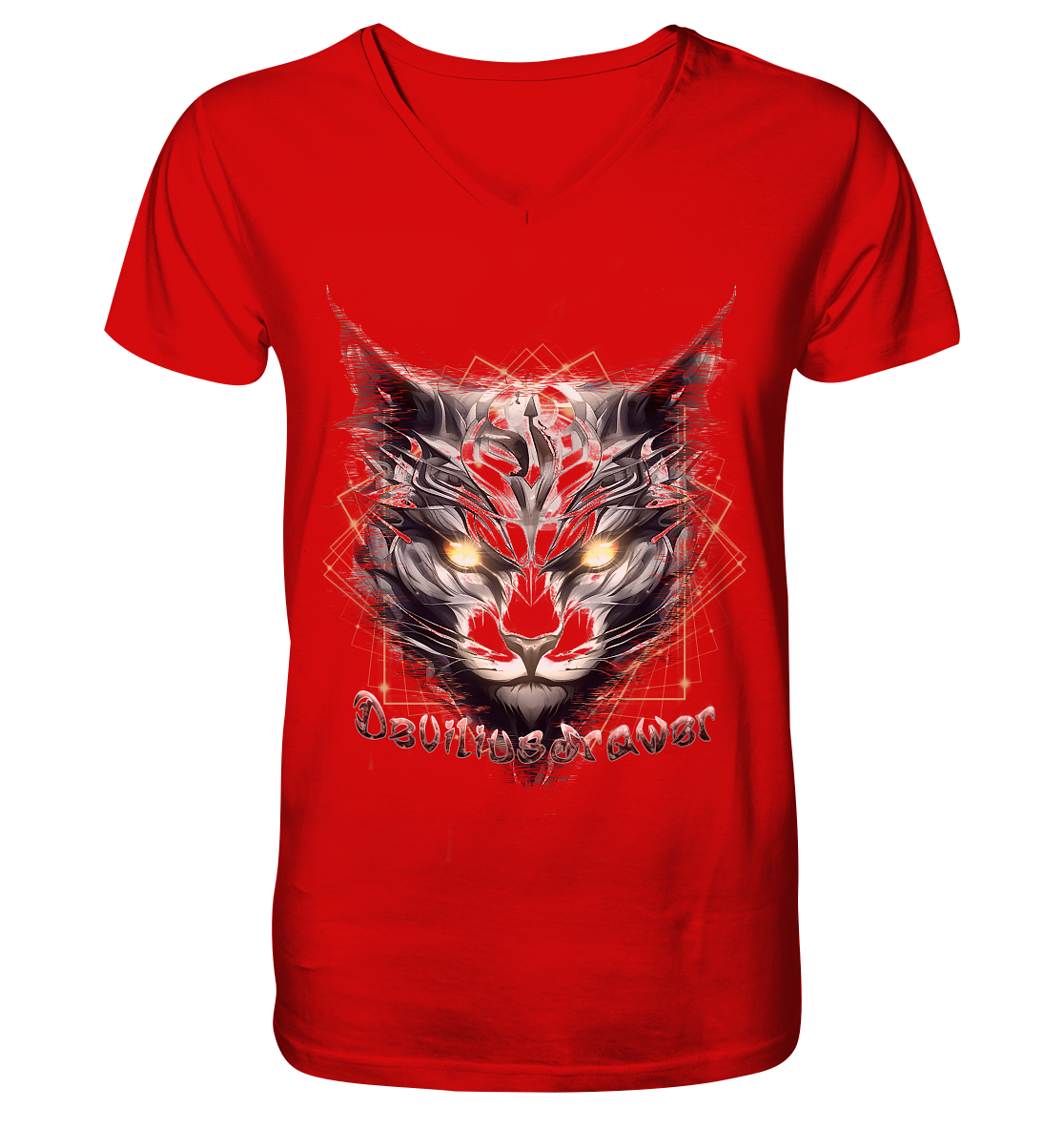 Deviliusdrawer Magician Cat - V-Neck Shirt