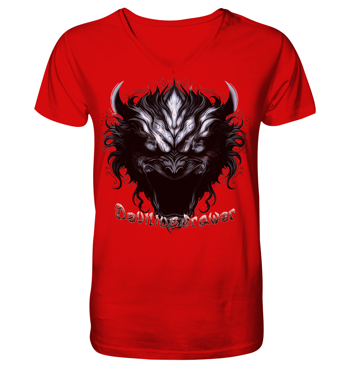 Deviliusdrawer Zombie Demon - V-Neck Shirt