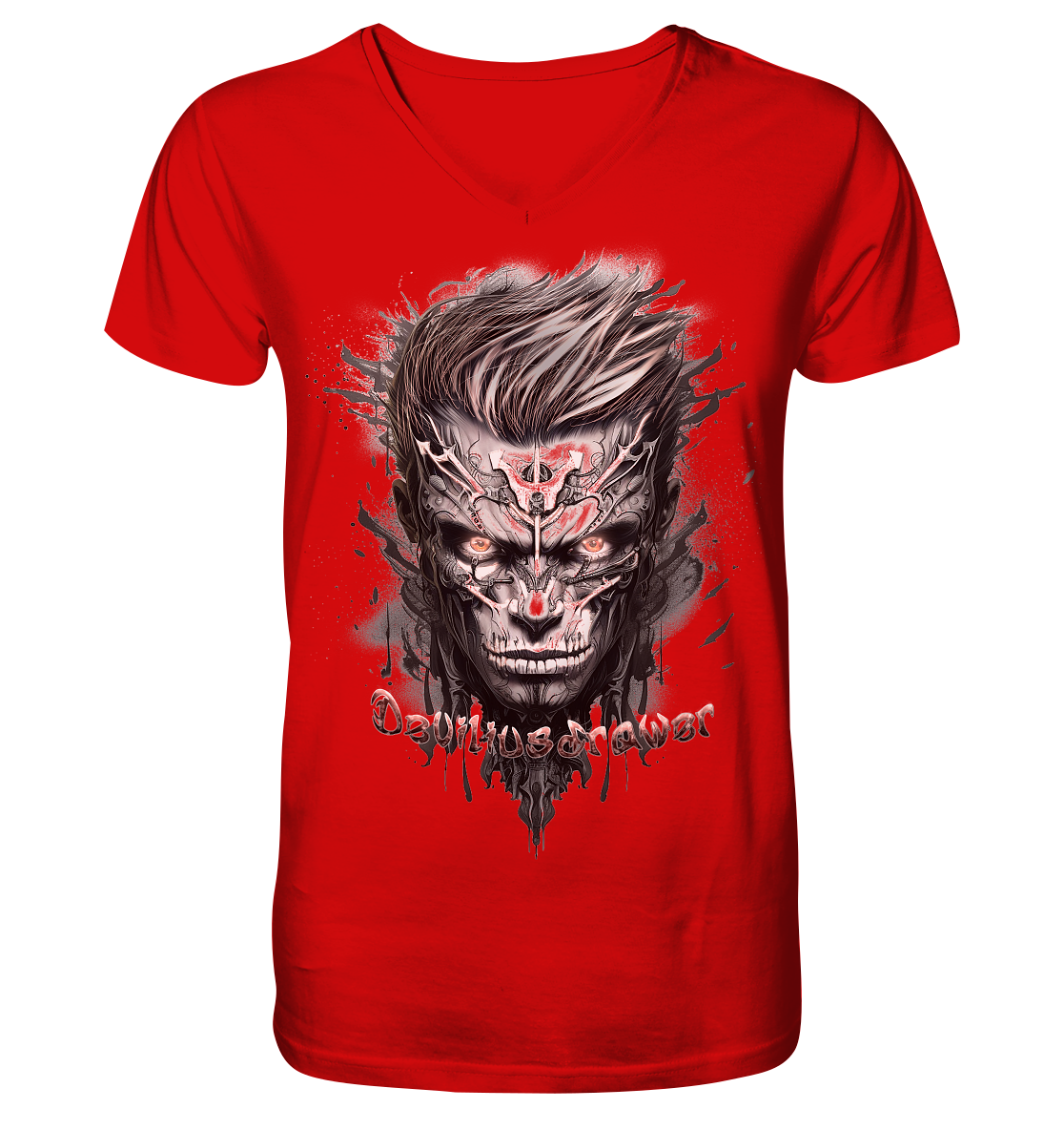 Deviliusdrawer Cyborg Men - V-Neck Shirt