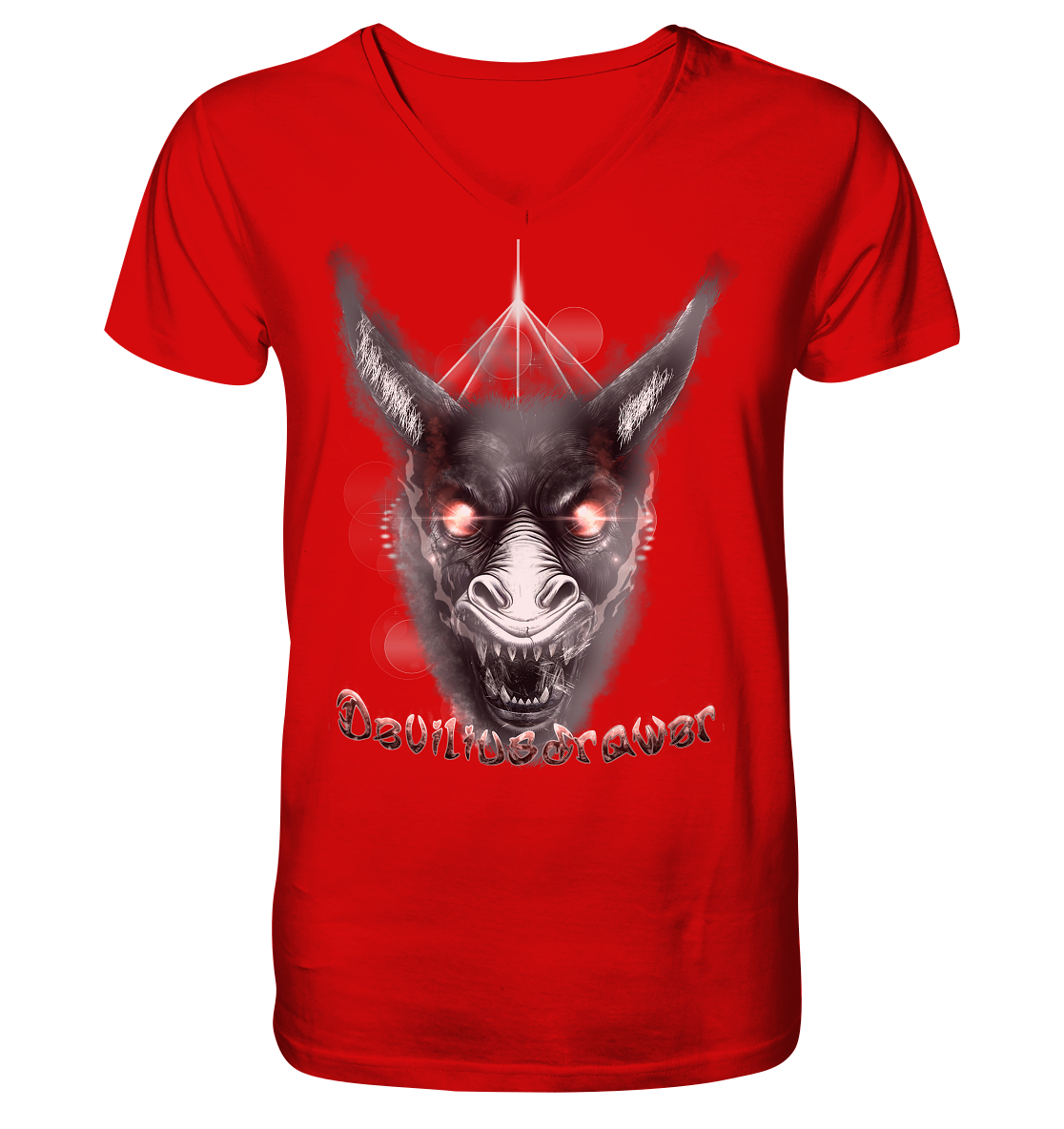 Deviliusdrawer Evil Donkey - V-Neck Shirt
