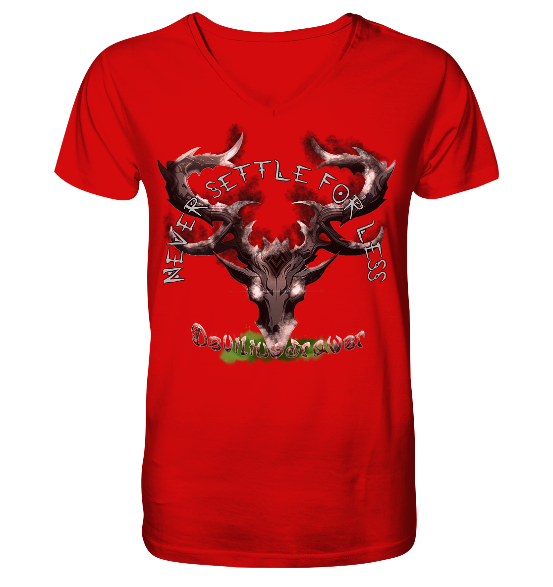 Deviliusdrawer Cruel Deer - V-Neck Shirt