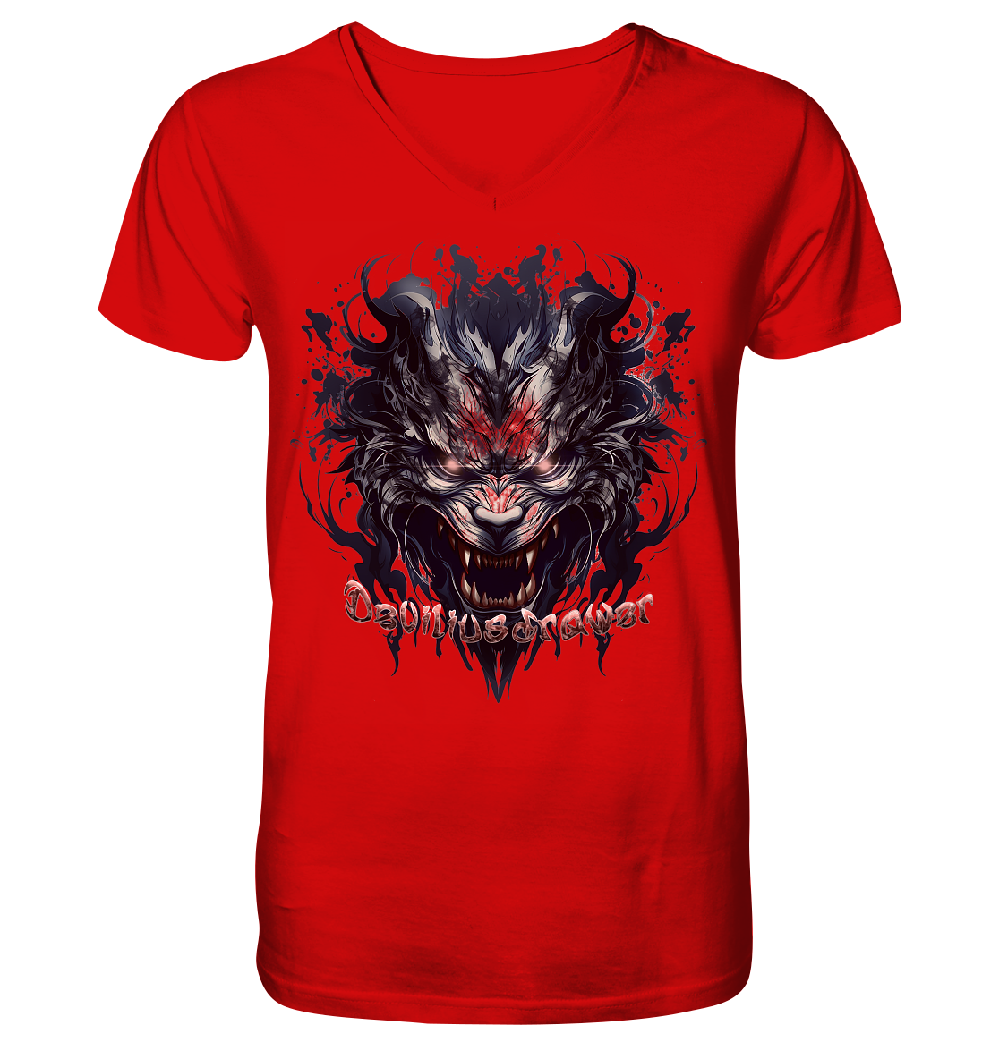 Deviliusdrawer Cruel Wolf - V-Neck Shirt