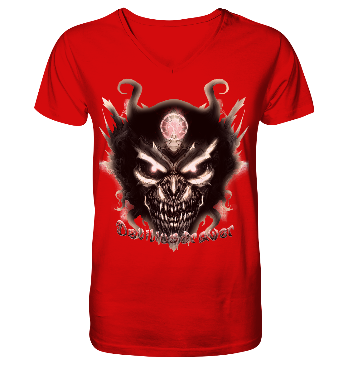 Deviliusdrawer Dark Devil - V-Neck Shirt