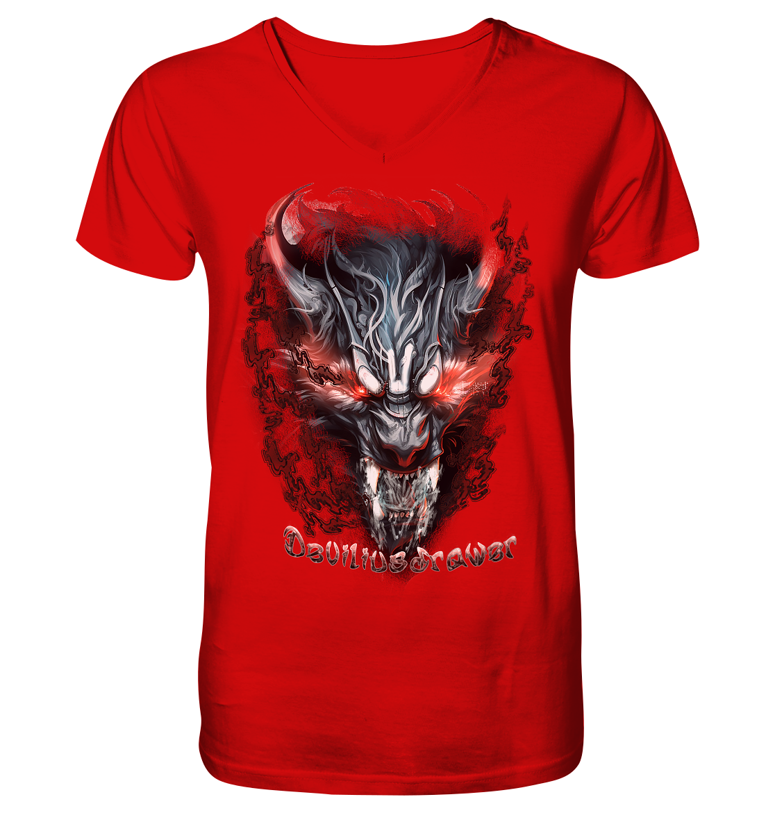 Deviliusdrawer Beast Wolf - V-Neck Shirt