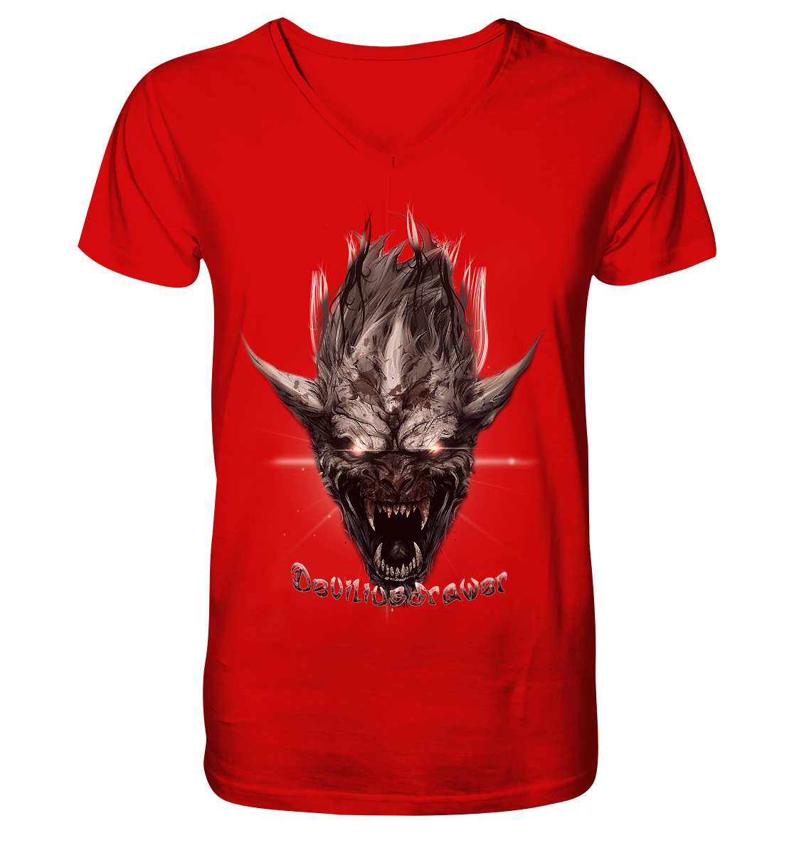 Deviliusdrawer Beast Wearwolf - V-Neck Shirt