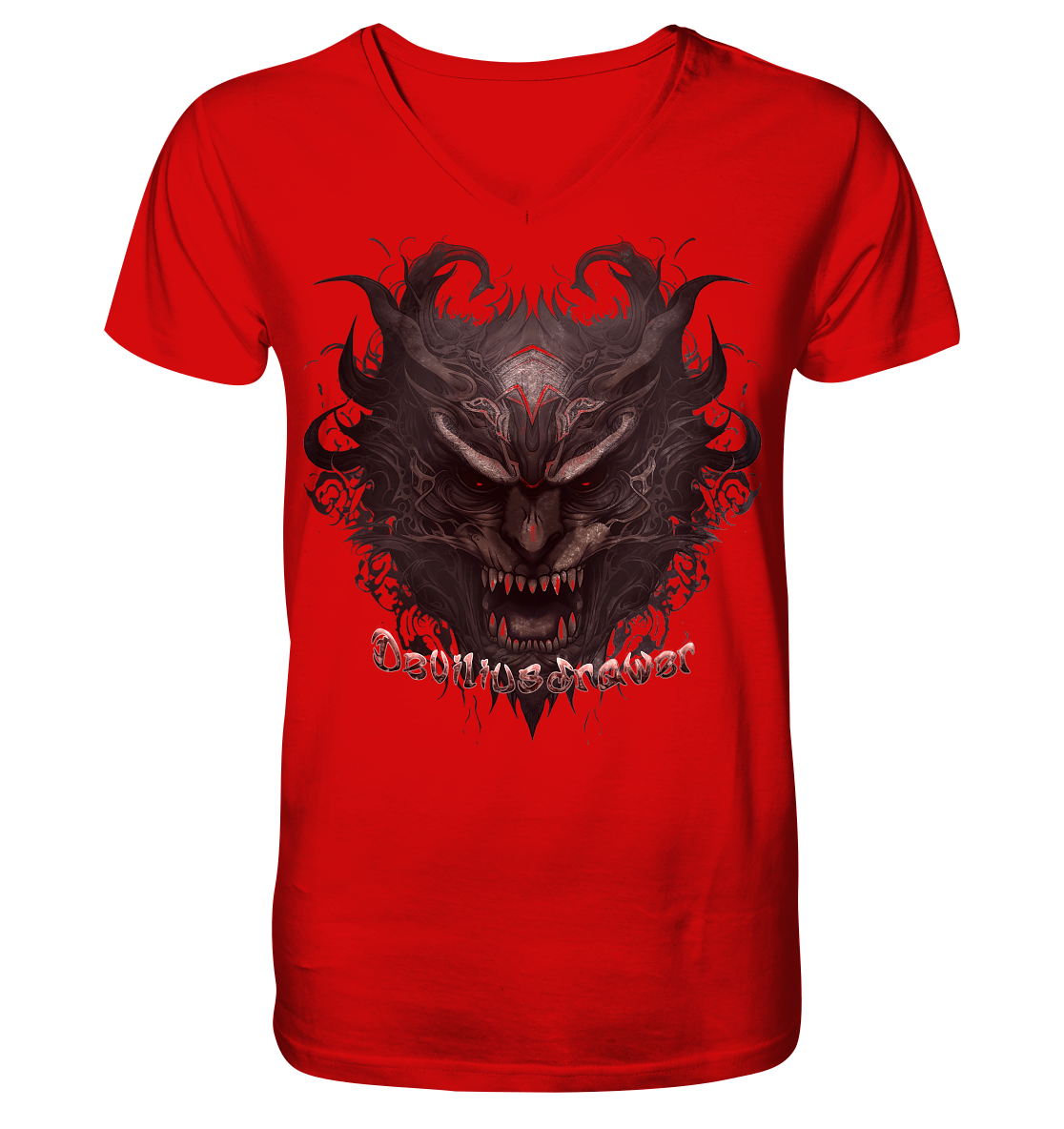 Deviliusdrawer Devils Demon - V-Neck Shirt
