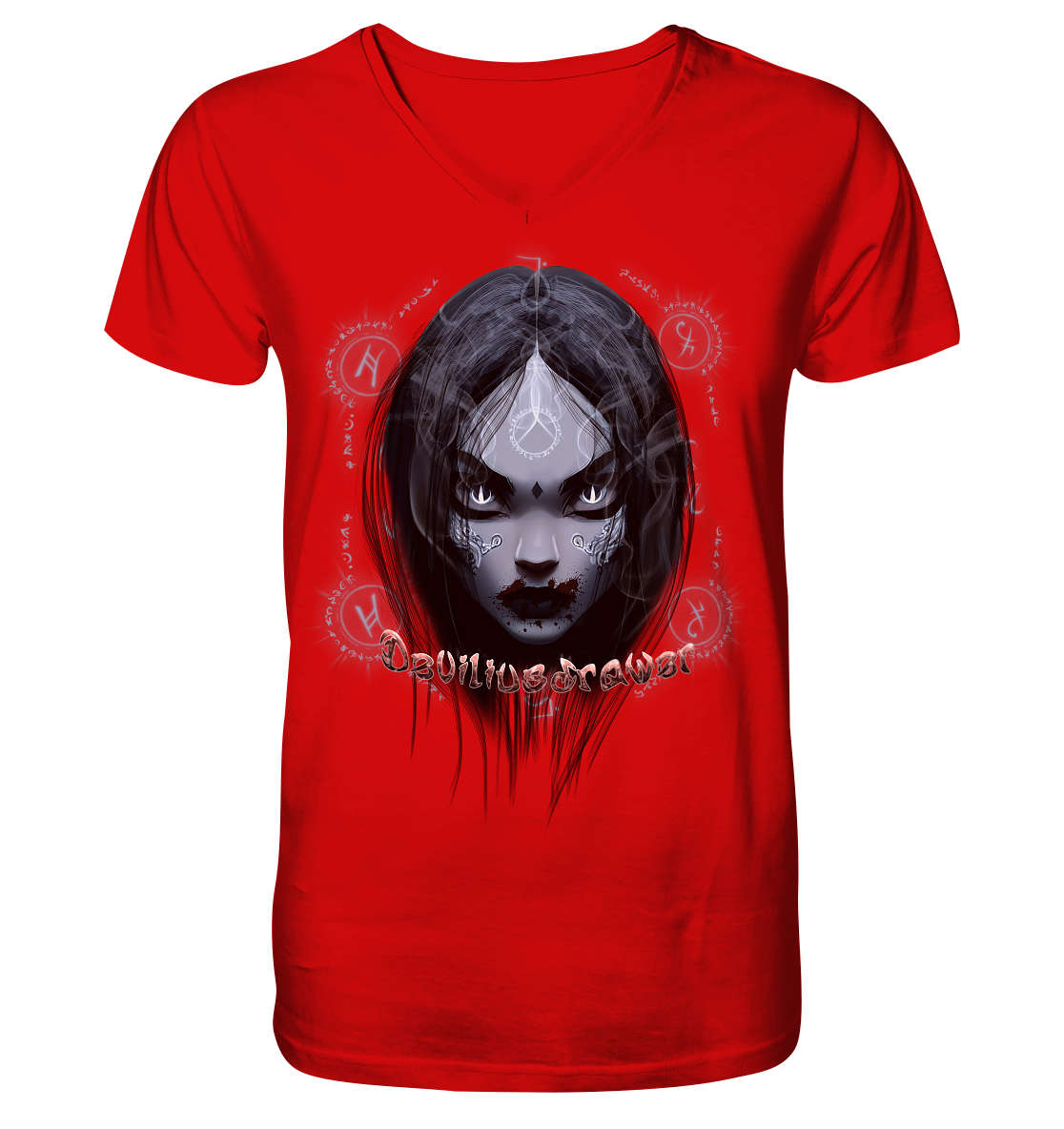 Deviliusdrawer Vampiric Elf - V-Neck Shirt