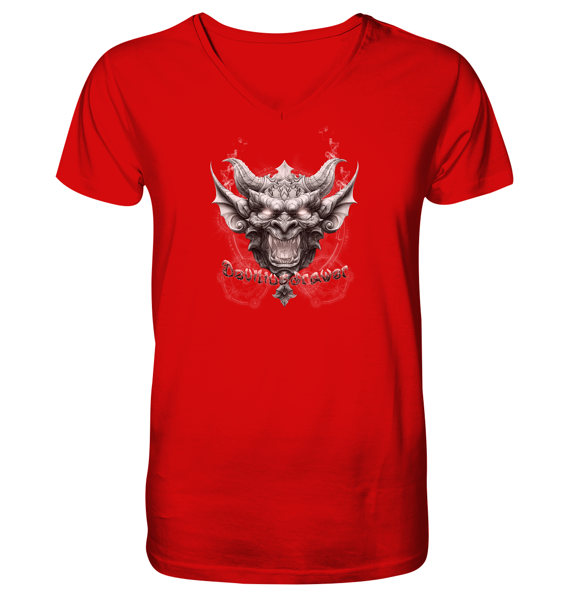 Deviliusdrawer Dark Gargoyl - V-Neck Shirt