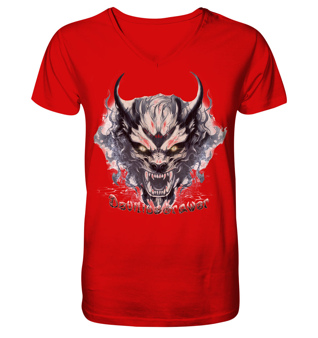 Deviliusdrawer Water Demon - V-Neck Shirt