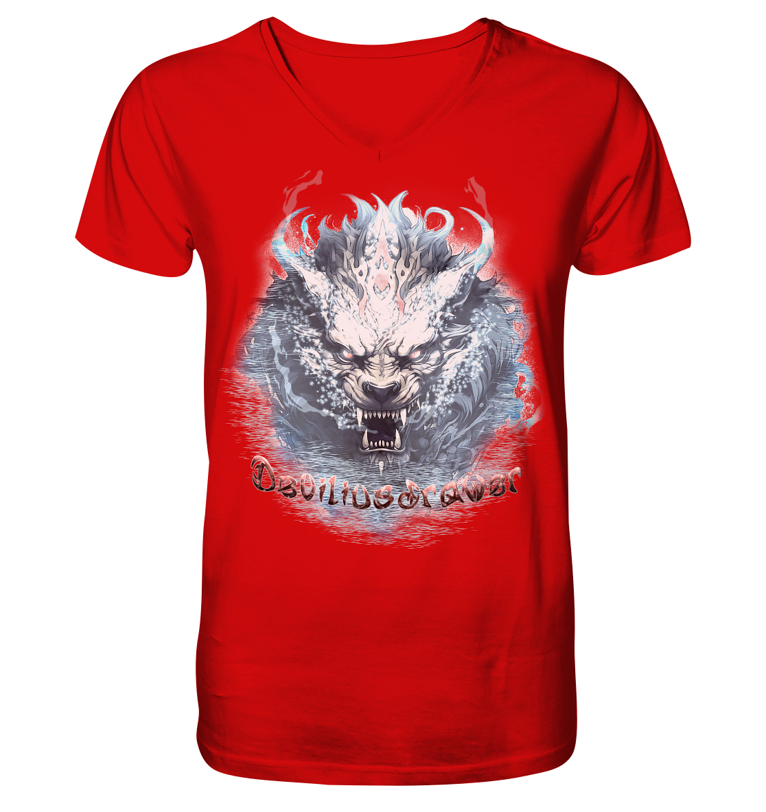 Deviliusdrawer Water Tiger - V-Neck Shirt