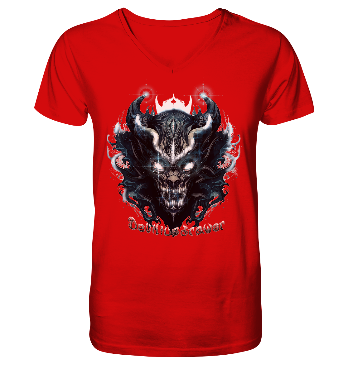 Deviliusdrawer Demonic Star - V-Neck Shirt