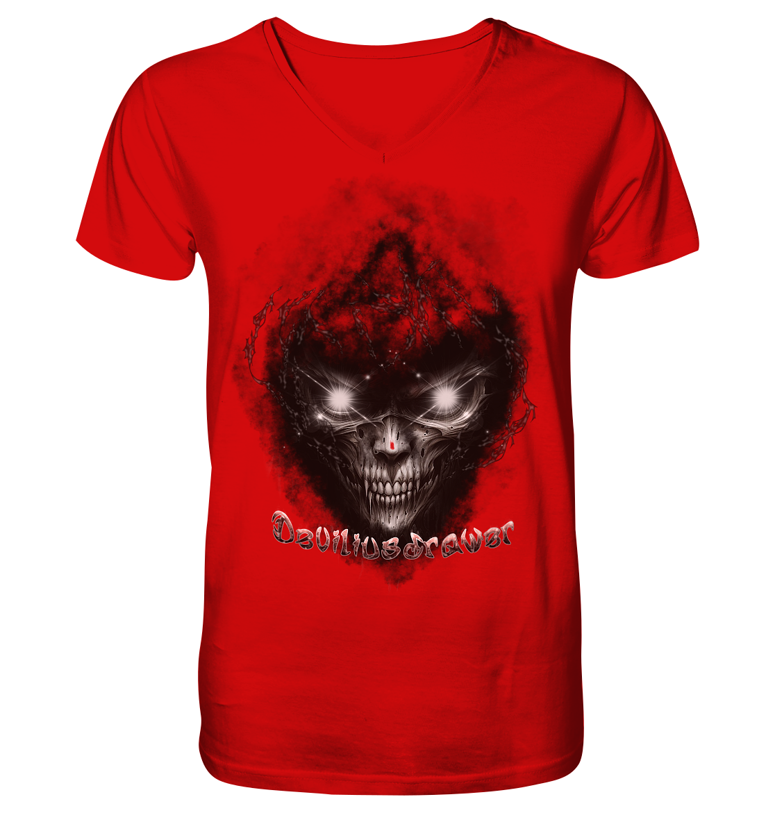 Deviliusdrawer Dark Death - V-Neck Shirt