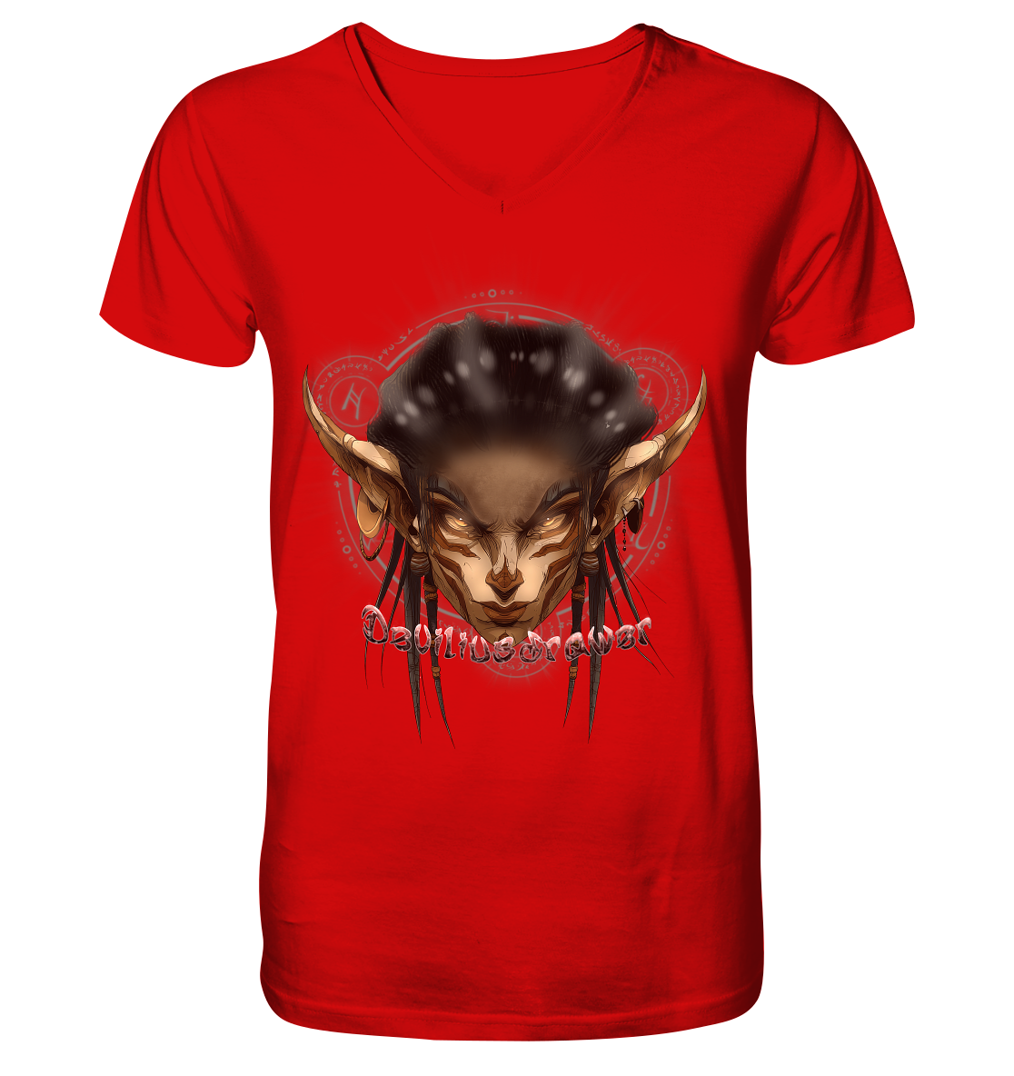 Deviliusdrawer Gold Magician Elf - V-Neck Shirt