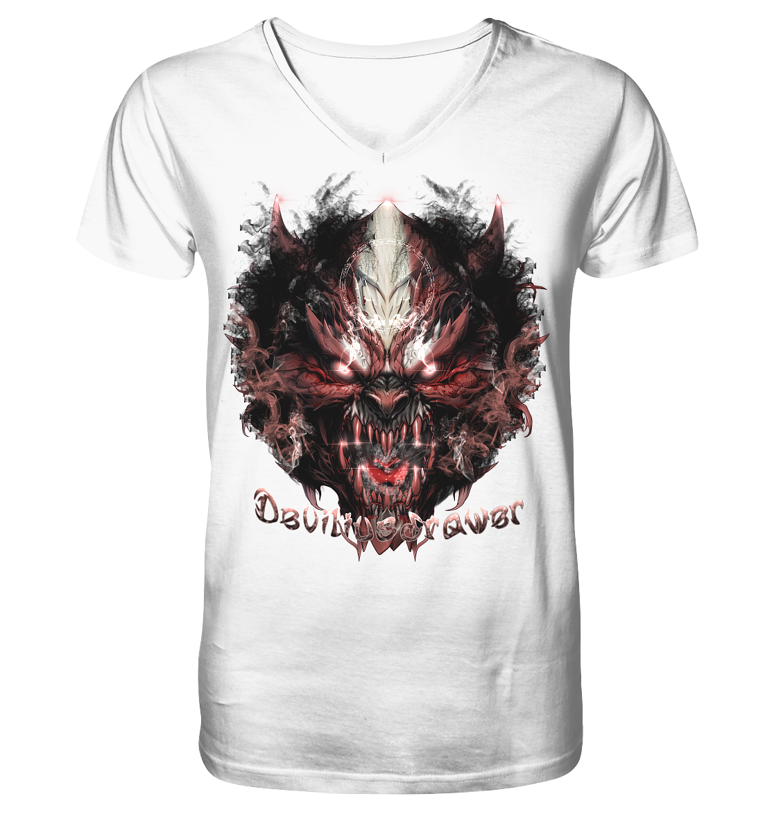 Deviliusdrawer Bloody Demon Vampire - V-Neck Shirt