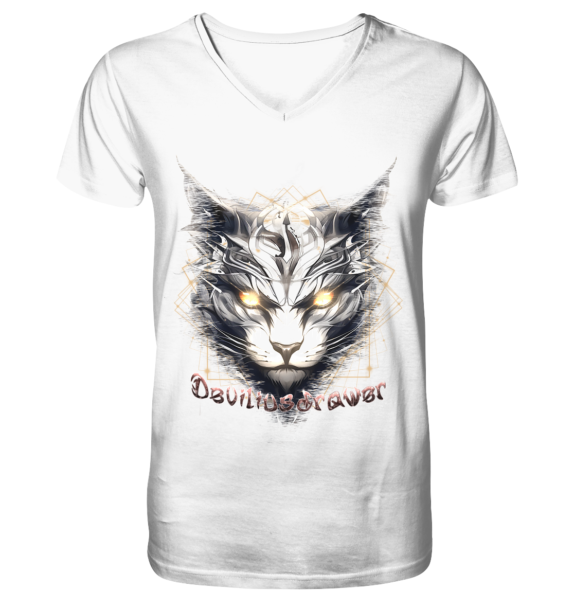 Deviliusdrawer Magician Cat - V-Neck Shirt