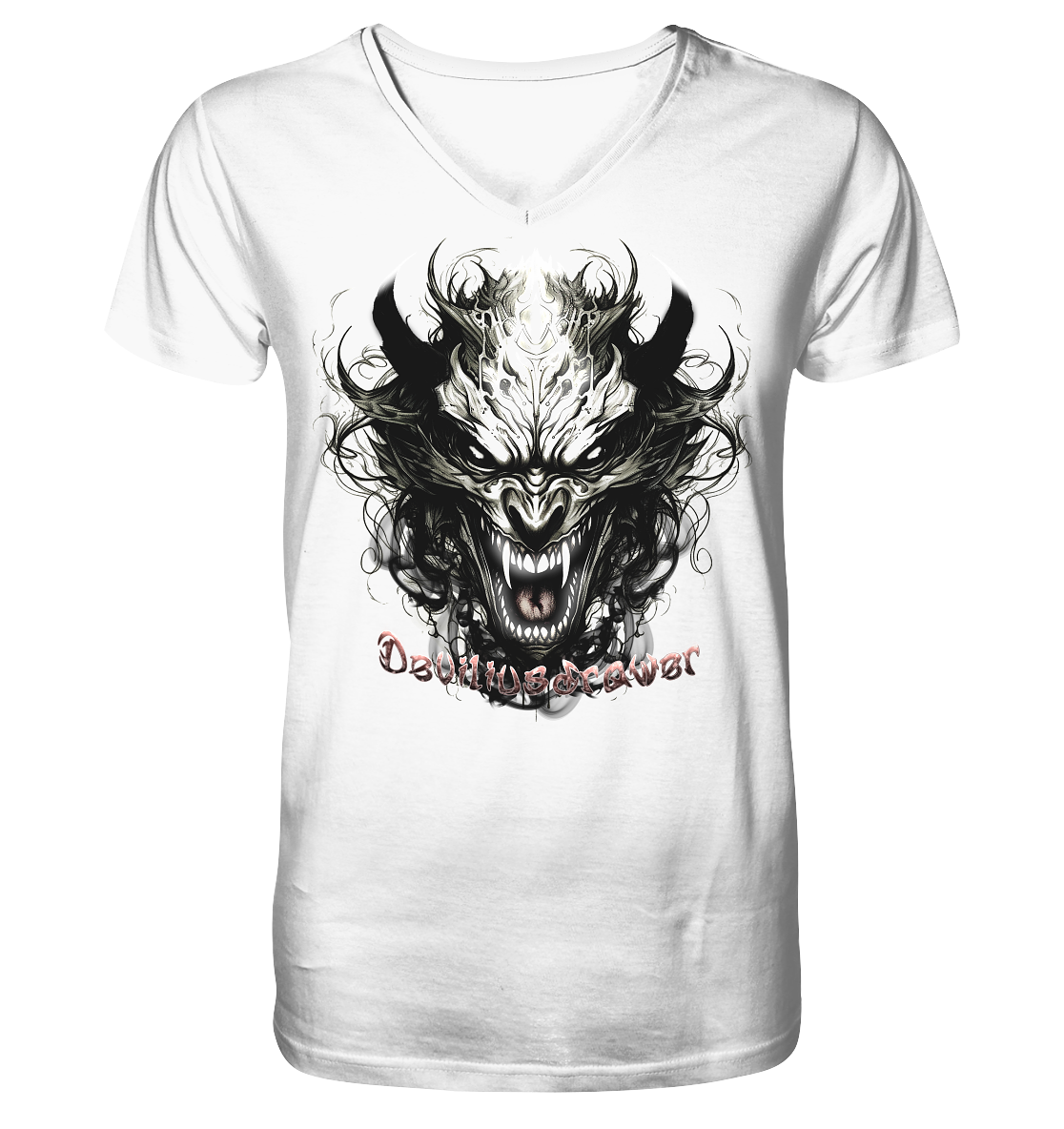 Deviliusdrawer Devil Vampire - V-Neck Shirt