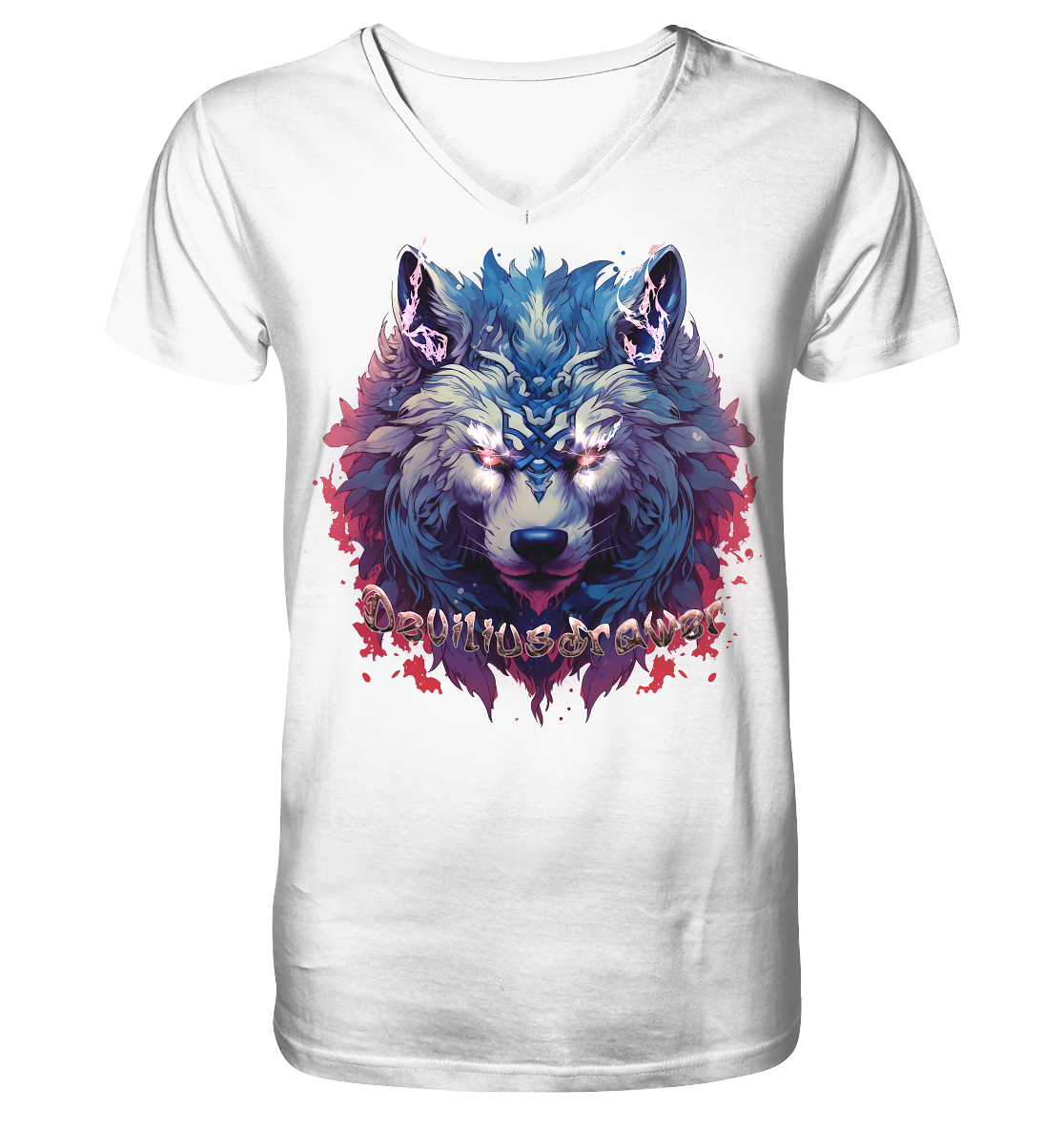 Deviliusdrawer Magic Wolf - V-Neck Shirt