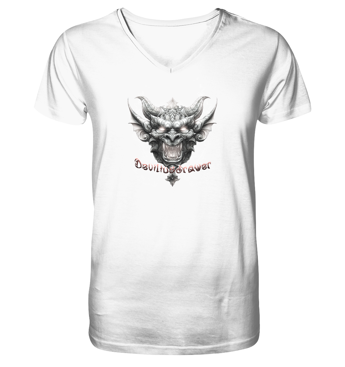Deviliusdrawer Dark Gargoyl - V-Neck Shirt