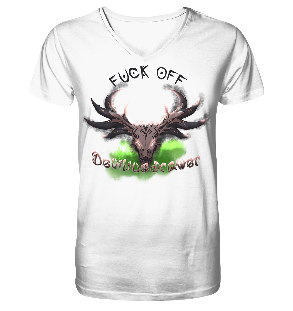 Deviliusdrawer Bad Deer - V-Neck Shirt