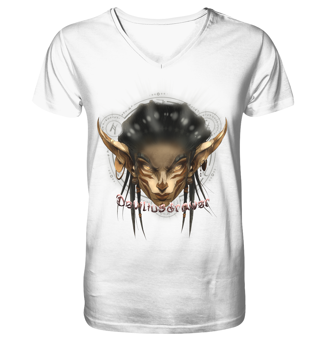 Deviliusdrawer Gold Magician Elf - V-Neck Shirt