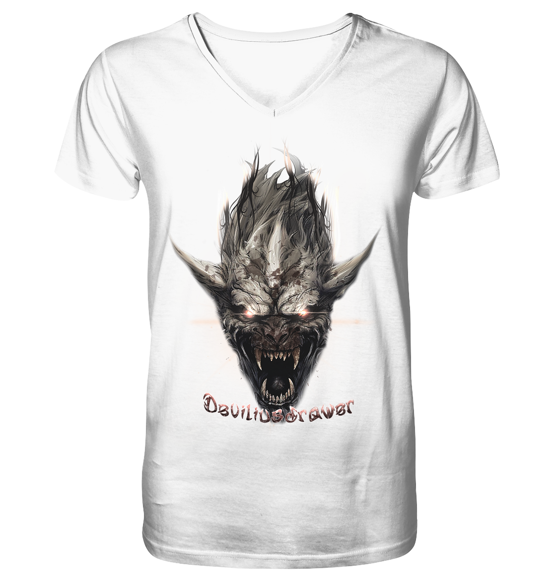 Deviliusdrawer Beast Wearwolf - V-Neck Shirt