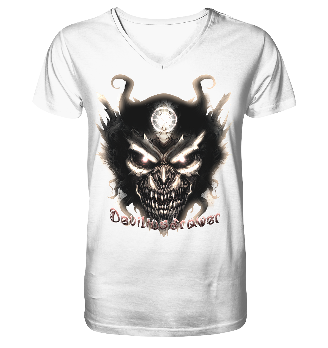 Deviliusdrawer Dark Devil - V-Neck Shirt