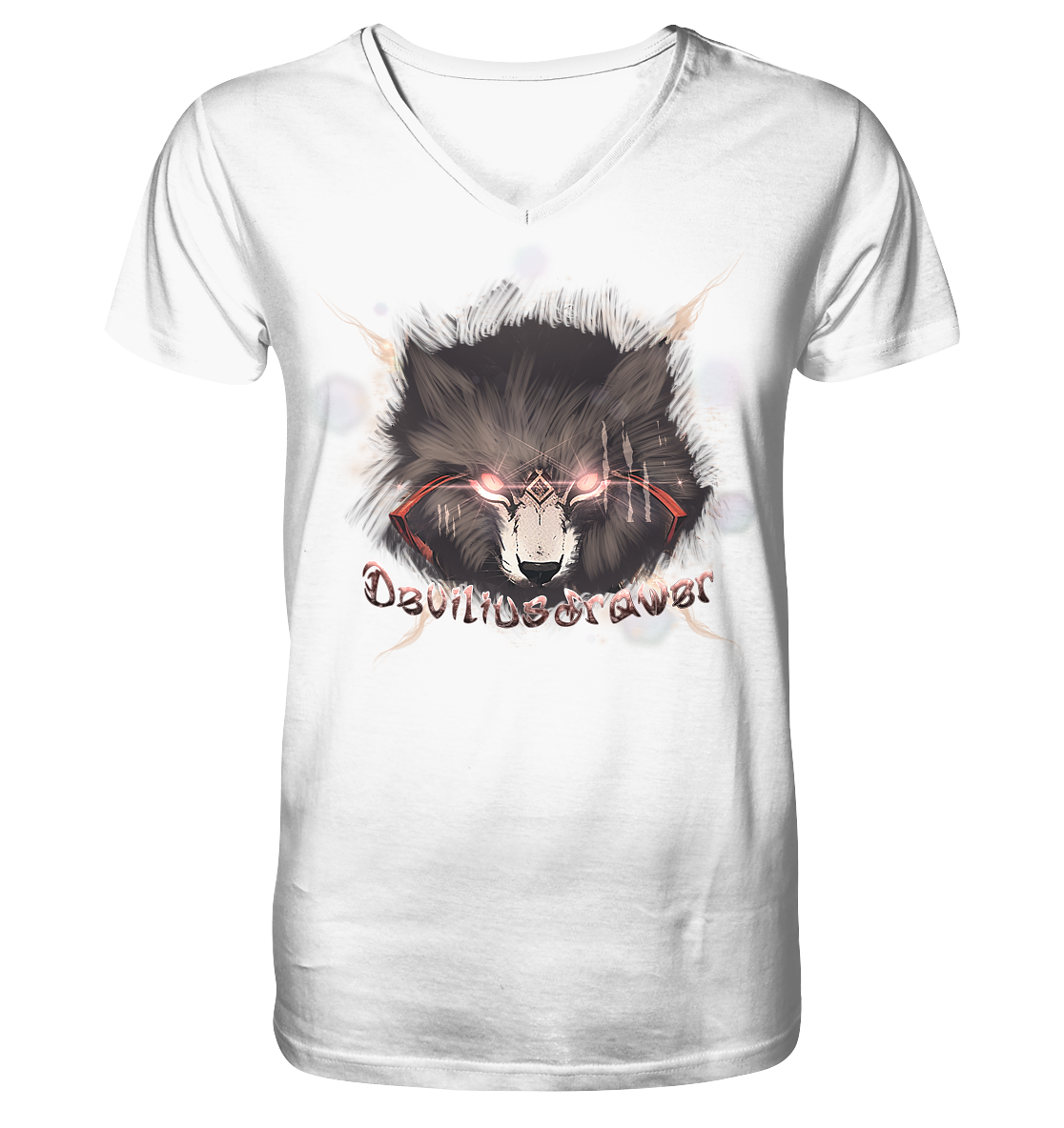 Deviliusdrawer Sparking Wolf - V-Neck Shirt