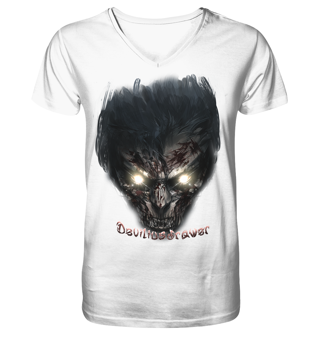 Deviliusdrawer Dark Zombie - V-Neck Shirt