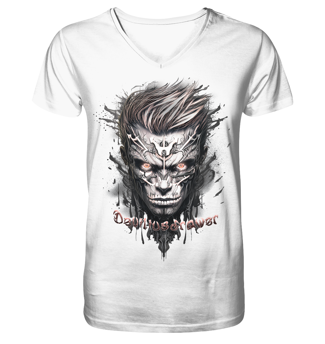 Deviliusdrawer Cyborg Men - V-Neck Shirt