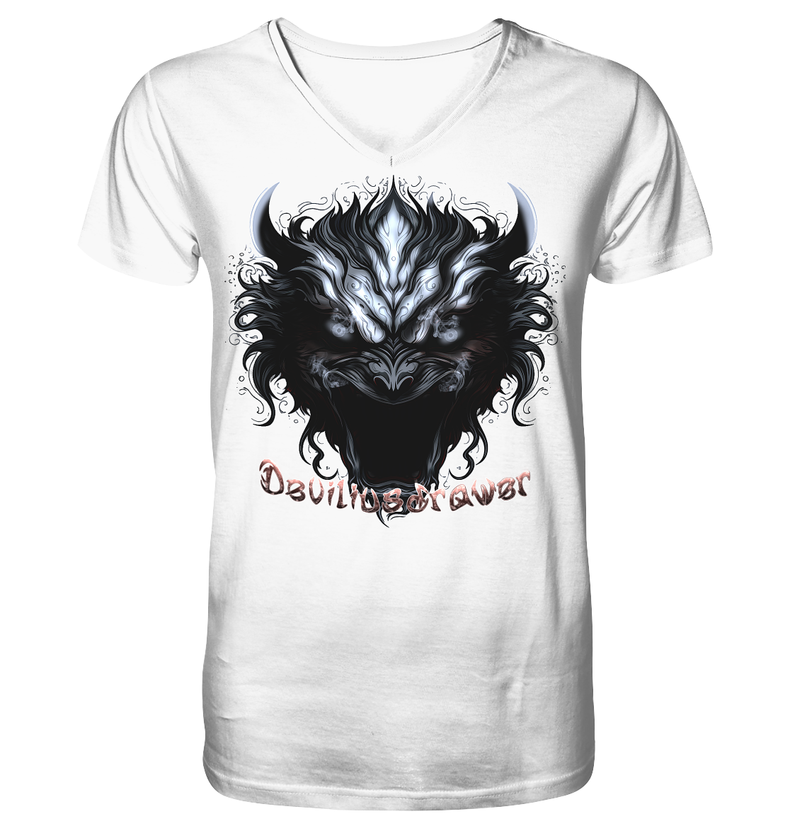 Deviliusdrawer Zombie Demon - V-Neck Shirt