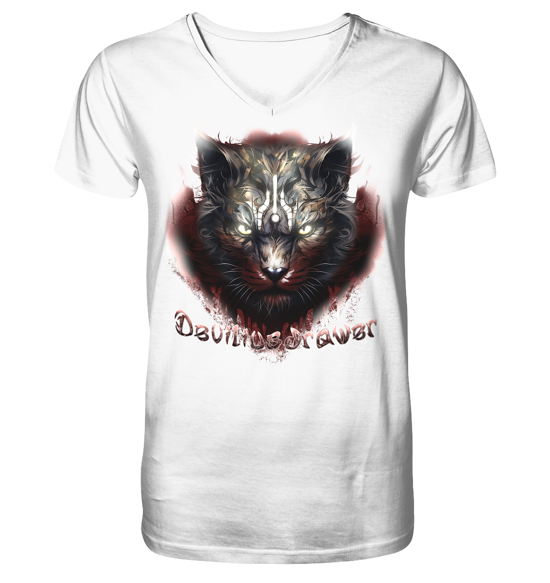 Deviliusdrawer Angry Badass - V-Neck Shirt