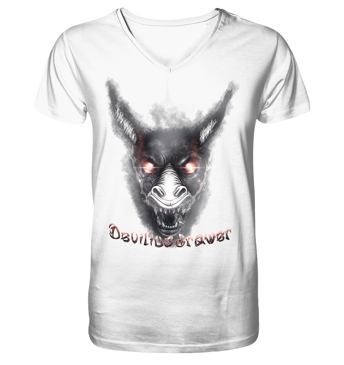 Deviliusdrawer Evil Donkey - V-Neck Shirt