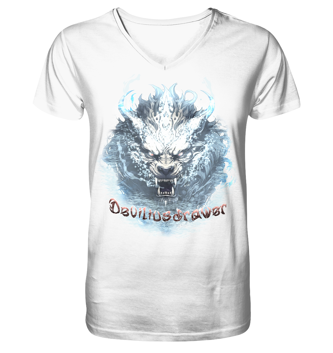 Deviliusdrawer Water Tiger - V-Neck Shirt