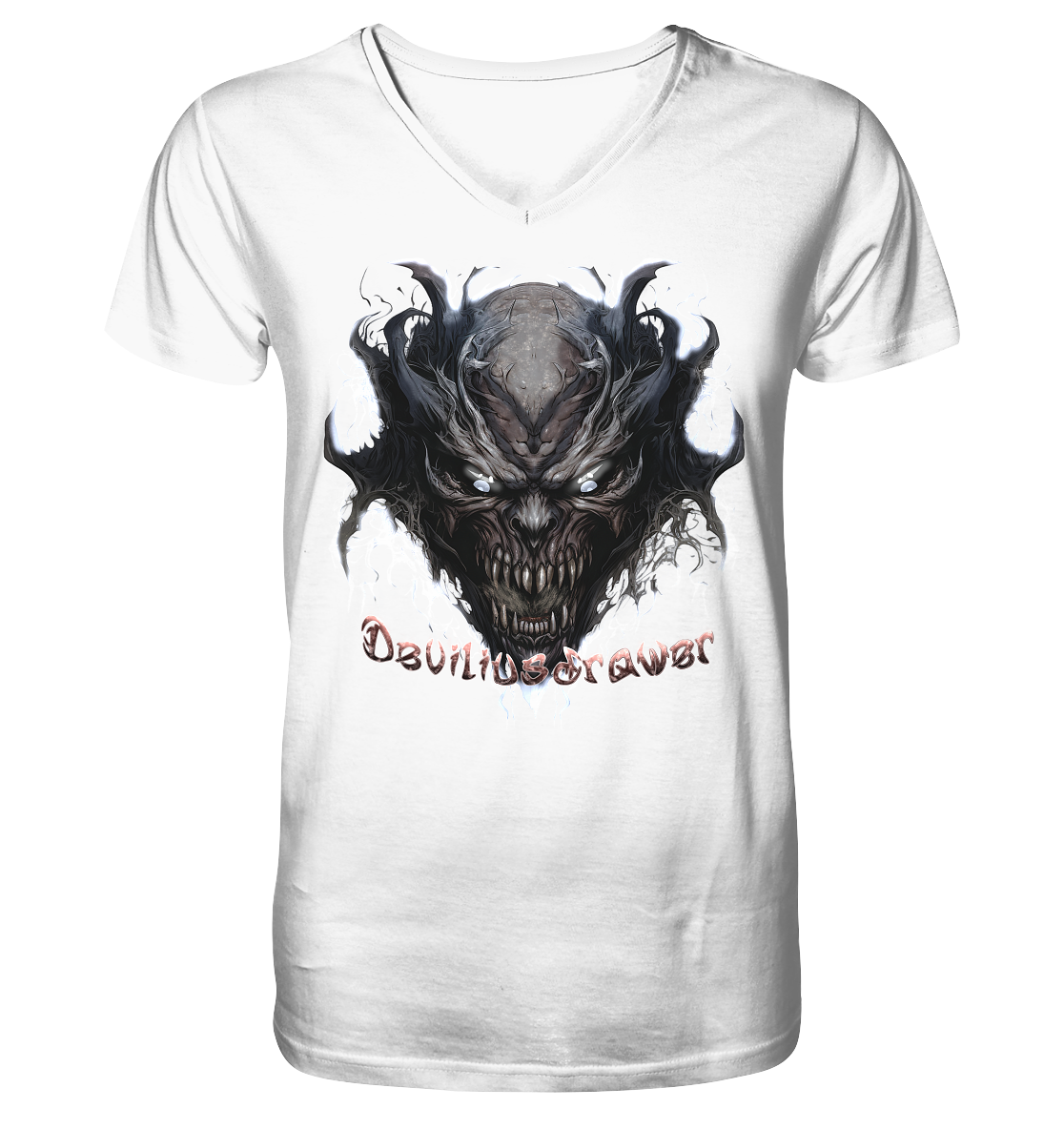 Deviliusdrawer Ice Demon - V-Neck Shirt