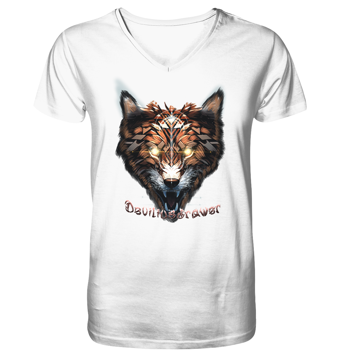 Deviliusdrawer Foxwolf - V-Neck Shirt