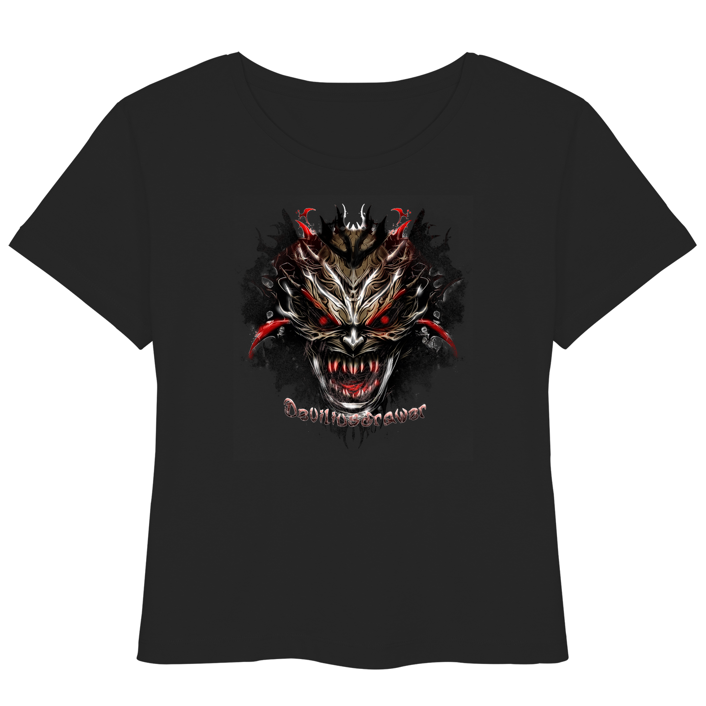 Deviliusdrawer Dark Redeyed Devil - Womens Organic Lightweight T-Shirt