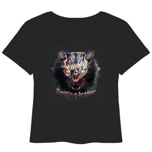 Deviliusdrawer Smoke Tiger - Womens Organic Lightweight T-Shirt