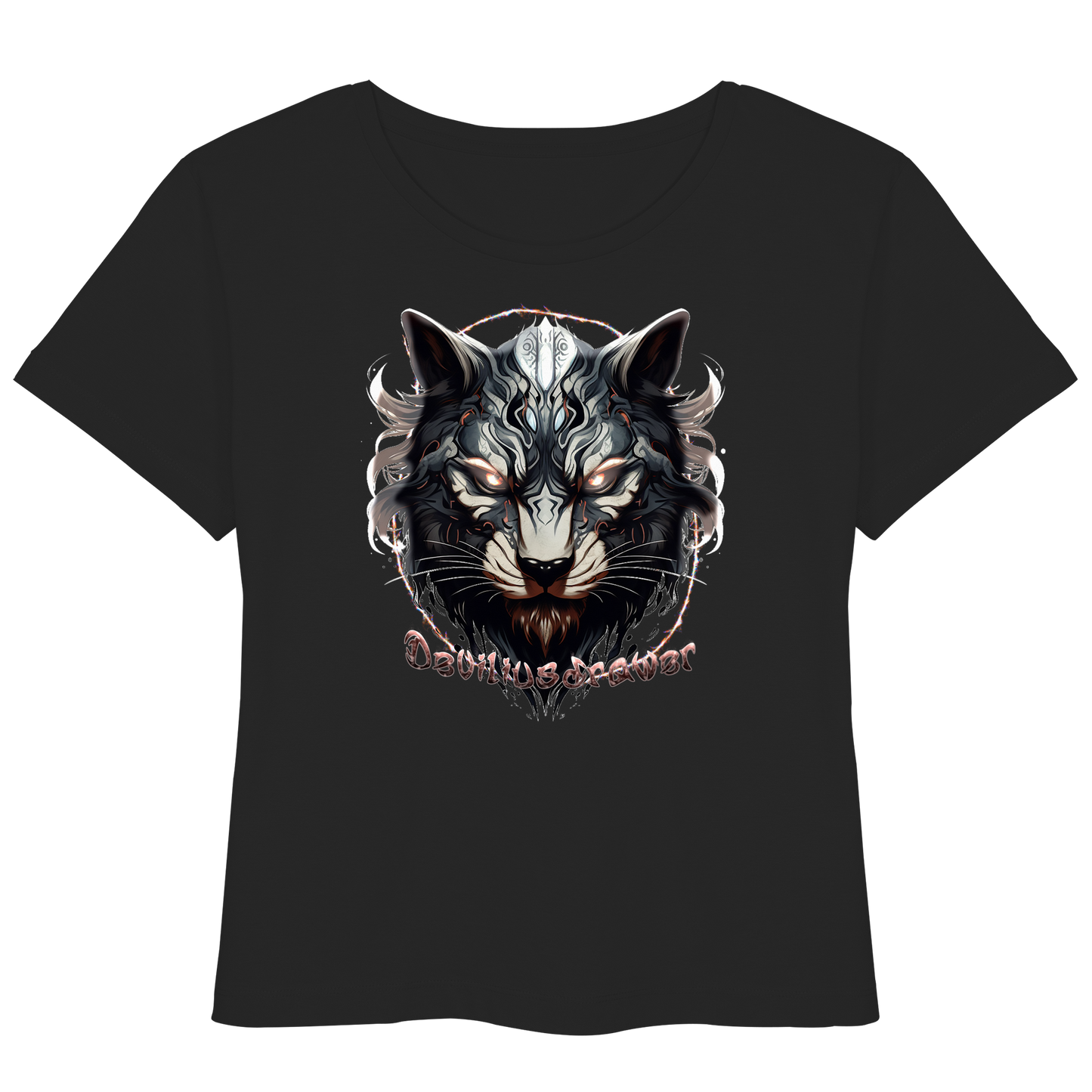 Deviliusdrawer Wolfcat - Womens Organic Lightweight T-Shirt