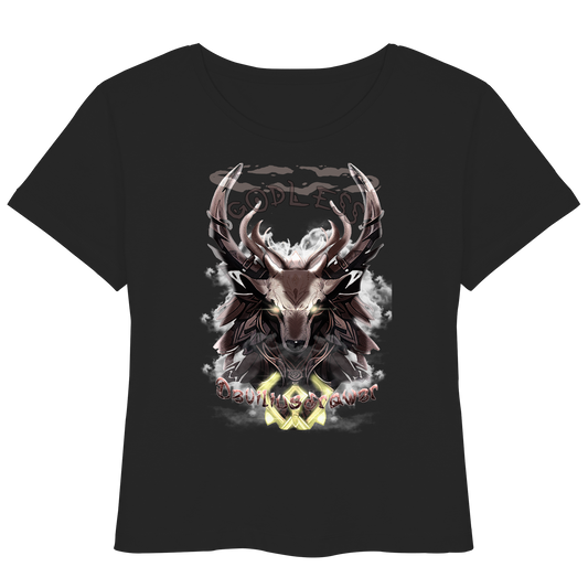 Deviliusdrawer Godless Deer - Womens Organic Lightweight T-Shirt