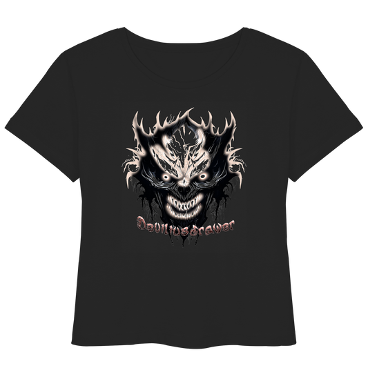 Deviliusdrawer Crazy Glow Devil - Womens Organic Lightweight T-Shirt