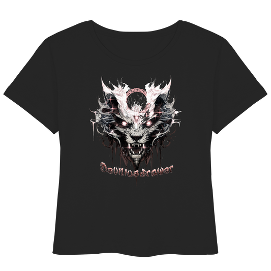 Deviliusdrawer Demonic Glow Cat - Womens Organic Lightweight T-Shirt