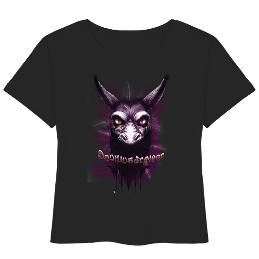 Deviliusdrawer Purple Donkey - Womens Organic Lightweight T-Shirt