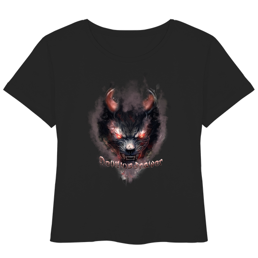 Deviliusdrawer Red Smoked Cat - Womens Organic Lightweight T-Shirt