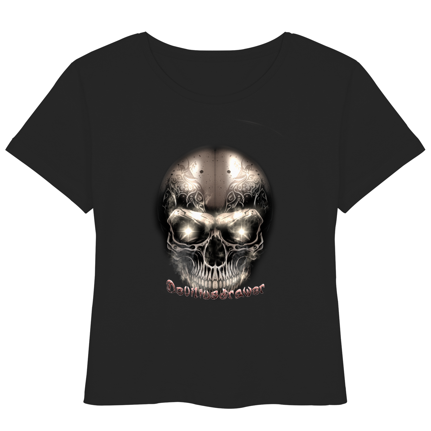 Deviliusdrawer Fire Skeleton Iron - Womens Organic Lightweight T-Shirt