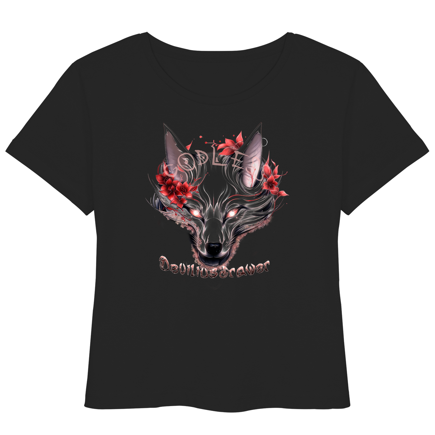 Deviliusdrawer Kitsune Wolf - Womens Organic Lightweight T-Shirt