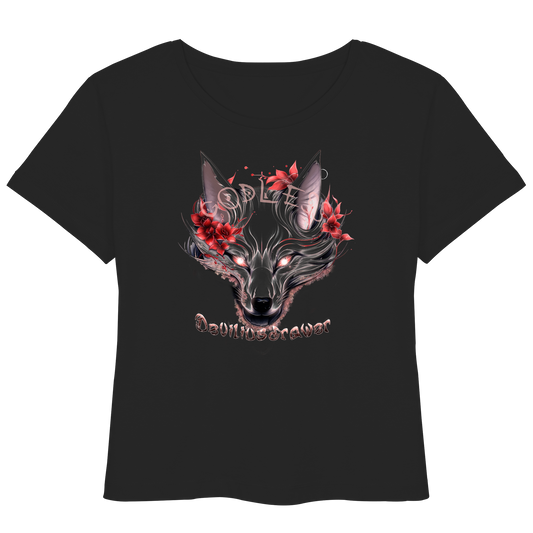 Deviliusdrawer Kitsune Wolf - Womens Organic Lightweight T-Shirt