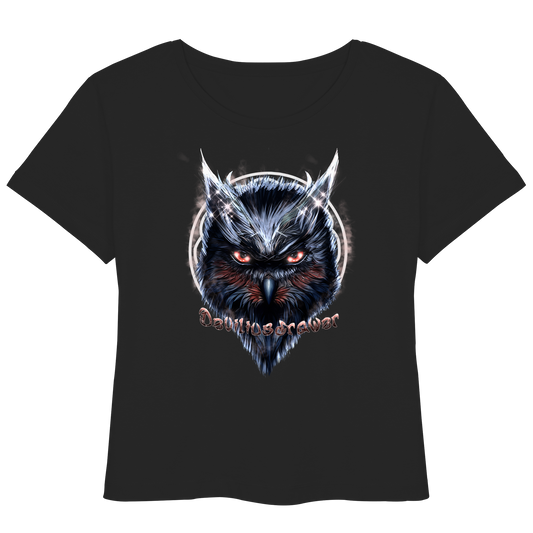 Deviliusdrawer Fire Owl - Womens Organic Lightweight T-Shirt