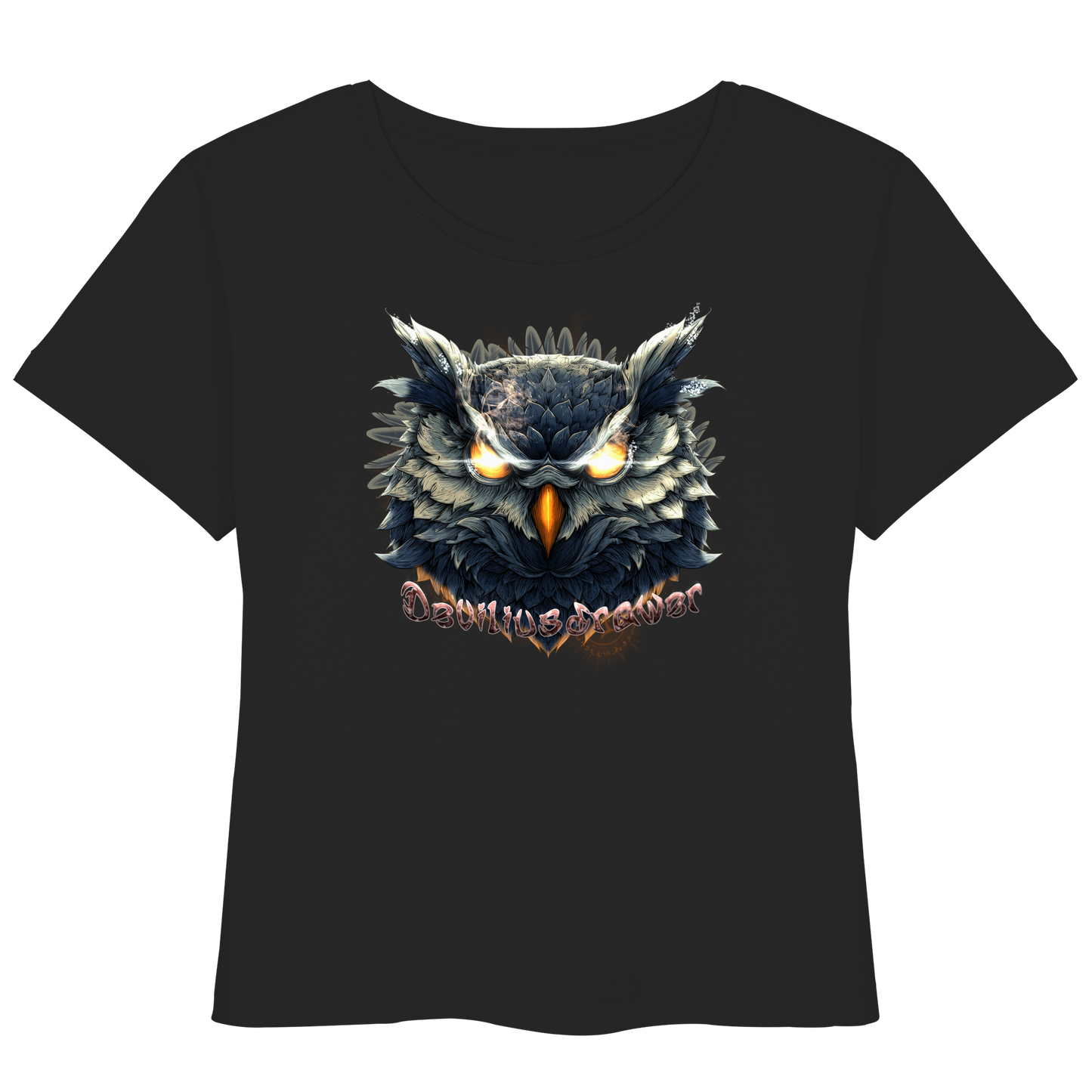 Deviliusdrawer Dark Fire Owl - Womens Organic Lightweight T-Shirt